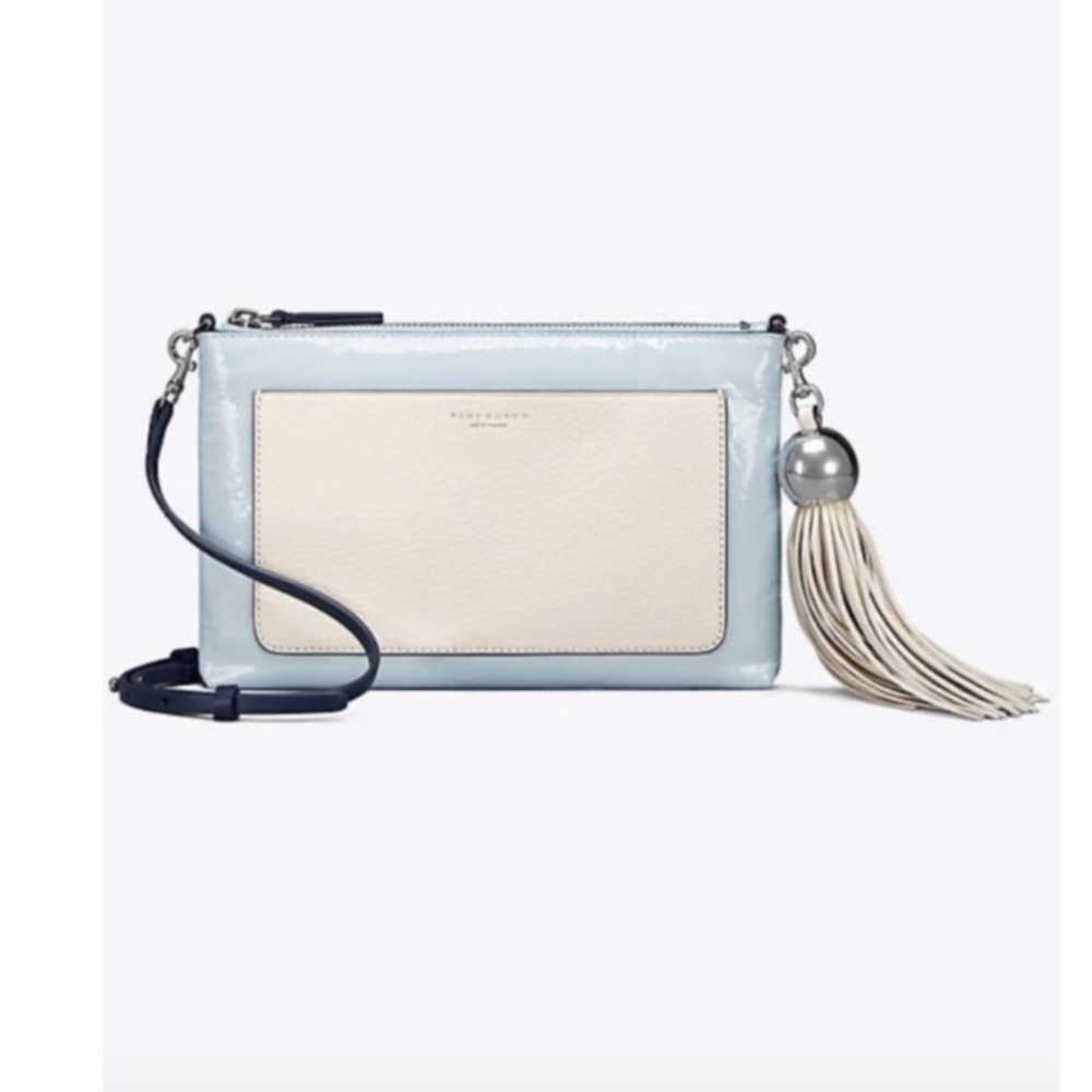 Tory Burch Colorblock Tassel Crossbody Purse